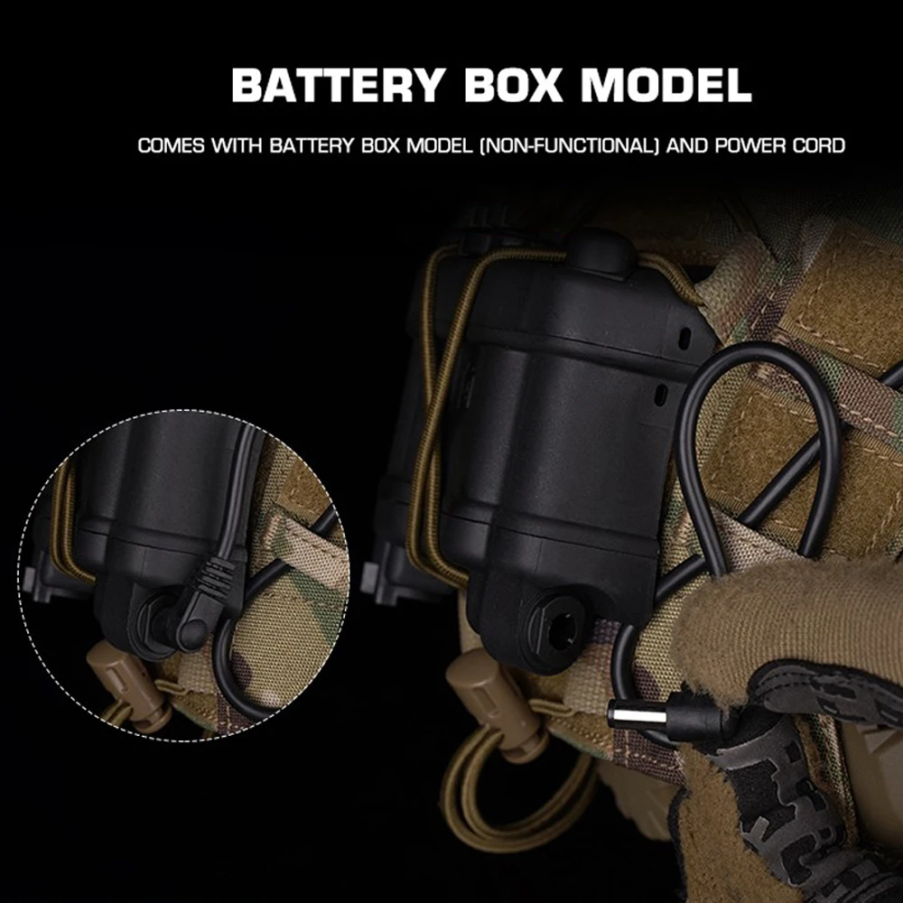 FMA Boîtier De Batterie Tactique Pour Casque De Paintball NVG AN/PVS-31, Modèle Factice Sans Fonction