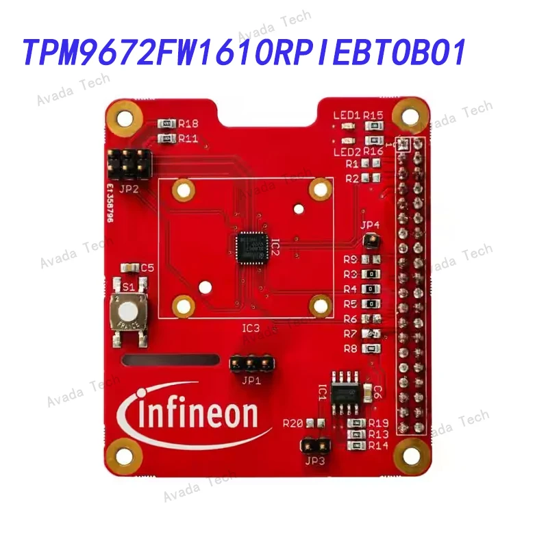 

Avada Tech TPM9672FW1610RPIEBTOBO1 OPTIGA TPM SLB 9672 RPI EVALUATI