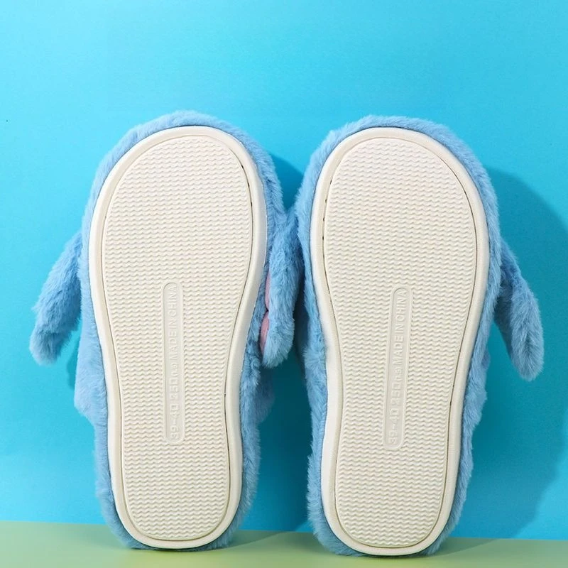 MINISO Winter Plush Slippers Lilo & Stitch Cosplay Shose Peripheral Products Gifts for Girls - Image 4