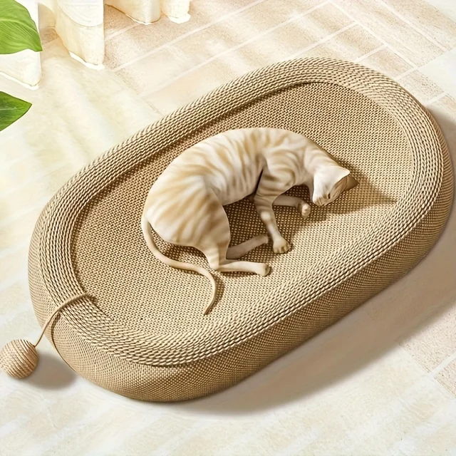 Lit universel pour chat, ensemble de boules de jouet multifonctionnel en Sisal Durable, meubles d'intérieur/extérieurs pour toutes saisons 1