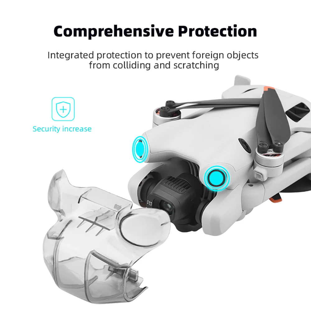 Description Picture 4 of itemLens Cap for DJI Mini 4 Pro Drone Gimbal Anti -collision Lock Cover Camera Guard Anti-Scratch Protector Props fixer Accessories