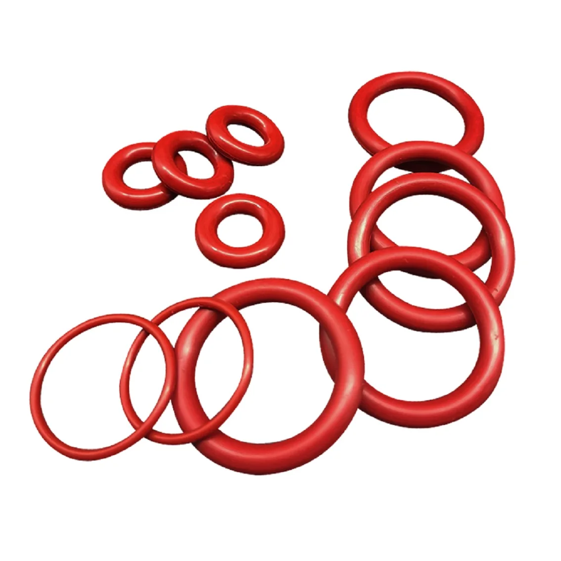 

100PCS 3.1mm Wire Diameter Silicone Rubber O-ring OD10-21mm Red/white O-ring Sealing Washer