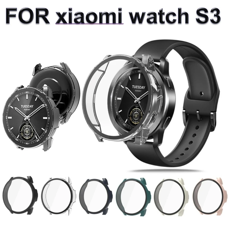 

M6CA Защитный чехол для WatchS3 Водонепроницаемый Жесткий ПК Защитная пленка для экрана Корпус Полный охват Рамка Корпус Крышка