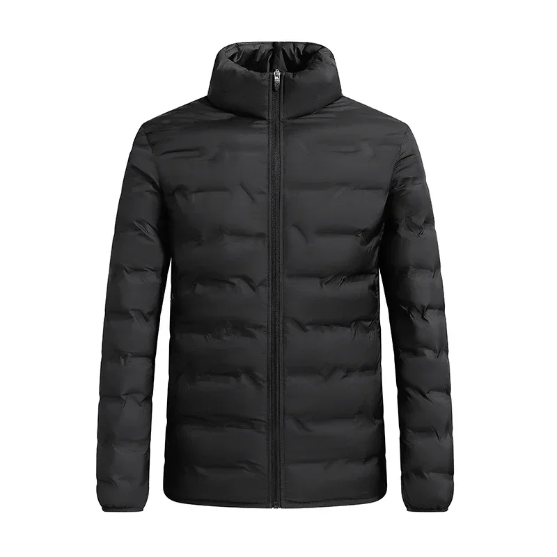 Mens Down Jacket Stand Collar Slim Short Warm Sports Winter
