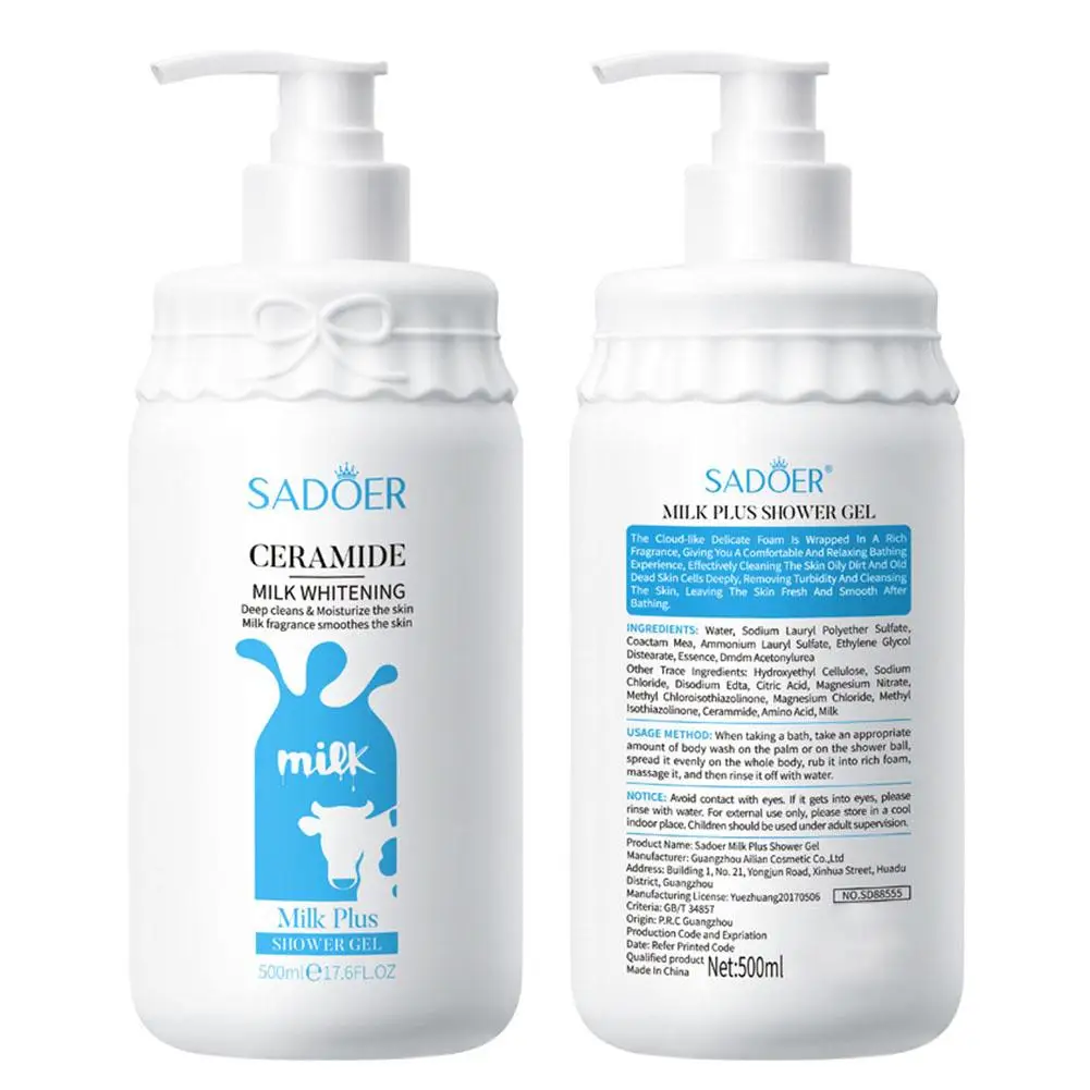 1/2Pcs Premium Milk Body Wash Original For Smooth Sensitive Skin Whitening Mostiurizing PH Balancing Body Cleanser images - 6