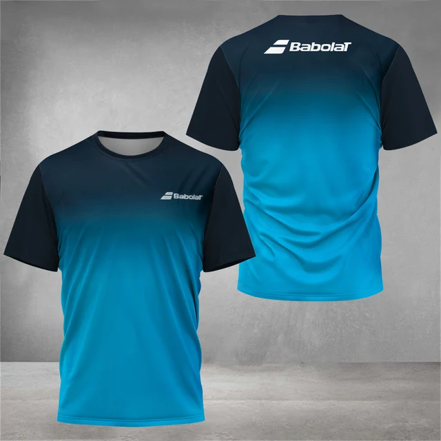 Fine color contrast tennis clothing breathable babolat golf clothing men s fitness short sleeve men s