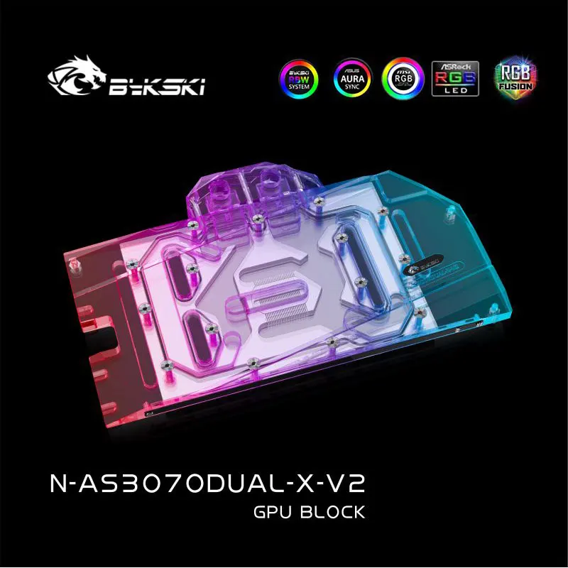 Bykski-RTX3070-8G/tuf Rtx3070/8g asusデュアルN-AS3070DUAL-X用の