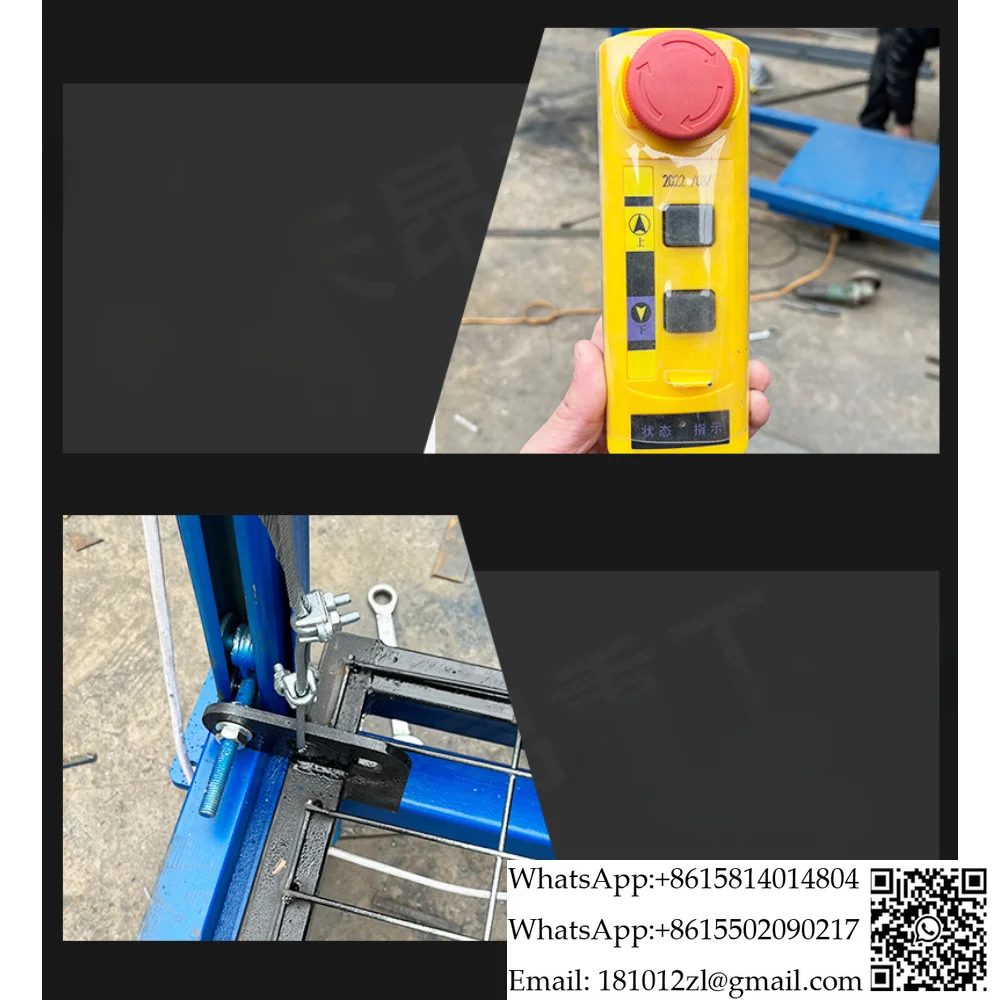 Electric scaffolding lift 5 meters 8 meters intelligent mobile lifting platform foldable small electric scaffolding car