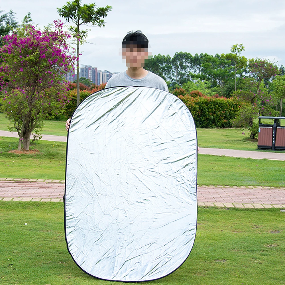 Photography reflector 60/80/110CM 5 in 1 Portable Collapsible Light Oval Photography Reflector for Studio Multi Photo Outdoor