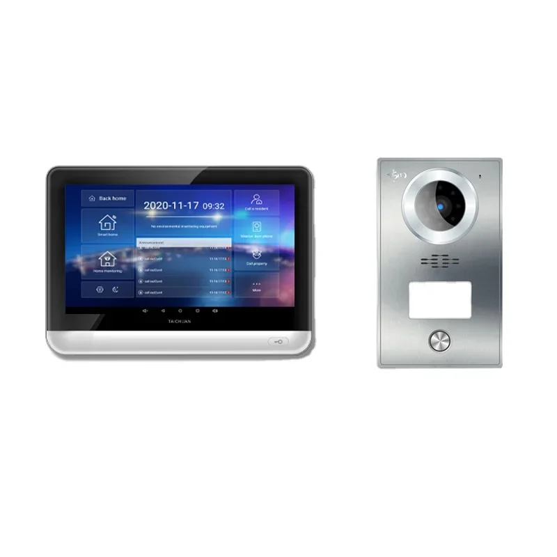 

On Sale One set 7" Touch Screen Apartment Smart Tablet IP/TCP/Wireless Tuya Video Intercom System HD Camera Door Phone