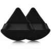 Black Pink Triangle Velvet Puffs Set Ultra-Soft Loose Powder Facial Beauty Makeup Tools Cosmetic Foundation Sponge Puff 2