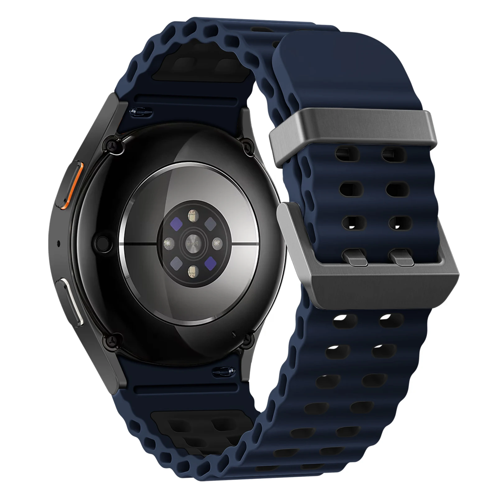 Marine Band Silicone Sport Strap for Galaxy Watch - No Gaps Design