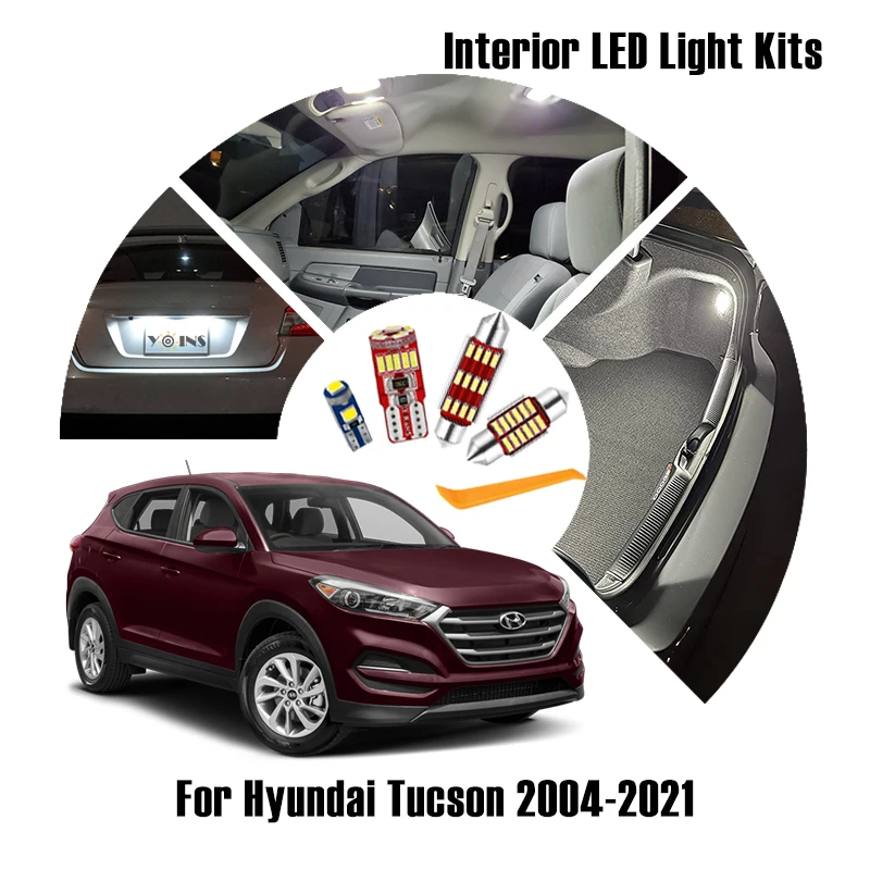 

Car Interior Led Light For Hyundai Tucson NX4 2004 2005-2016 2017 2018 2019 2020 2021 Auto Accessories Canbus Dome Map Bulb Lamp