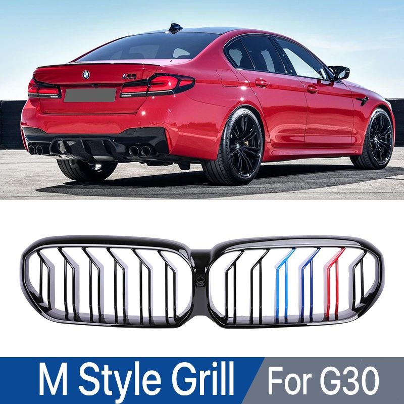 

M-Performance передний бампер внутренняя решетка M цветной дизайн M5 логотип решетка для BMW 5 серия G30 G31 G38 LCI 2020 2021 2022