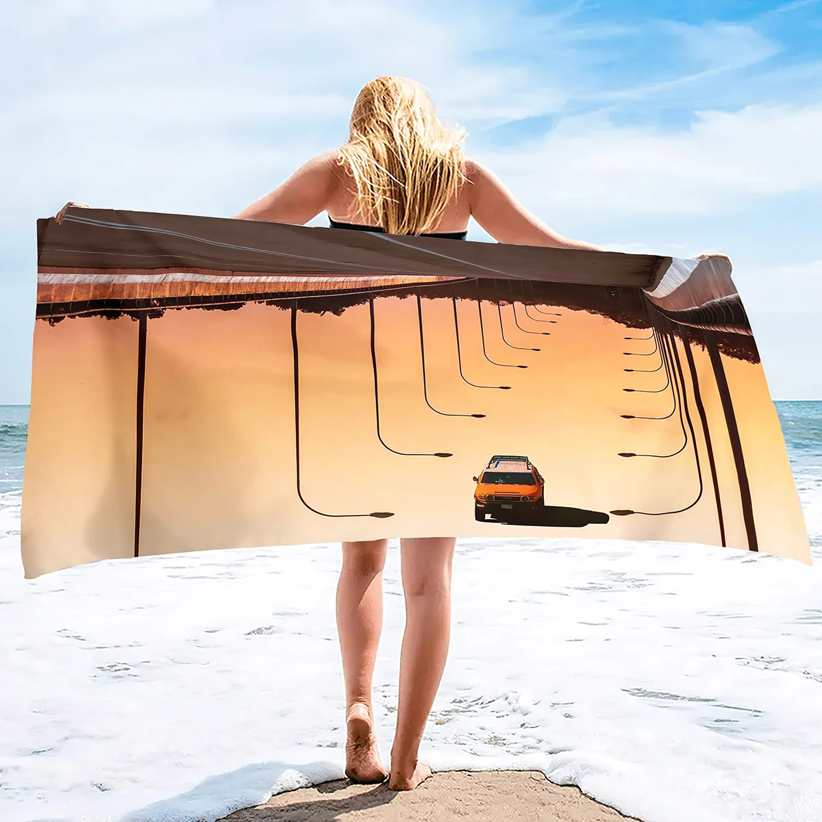 

Абстрактное художественное пляжное полотенце, большое мягкое банное полотенце из микрофибры большого размера для ванной, бассейна, впитывающее полотенце для душа, полотенце для бассейна без песка