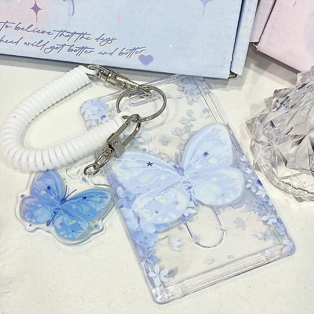 Acrylic Butterfly Badge Holder, Kpop Photocard Holder 5