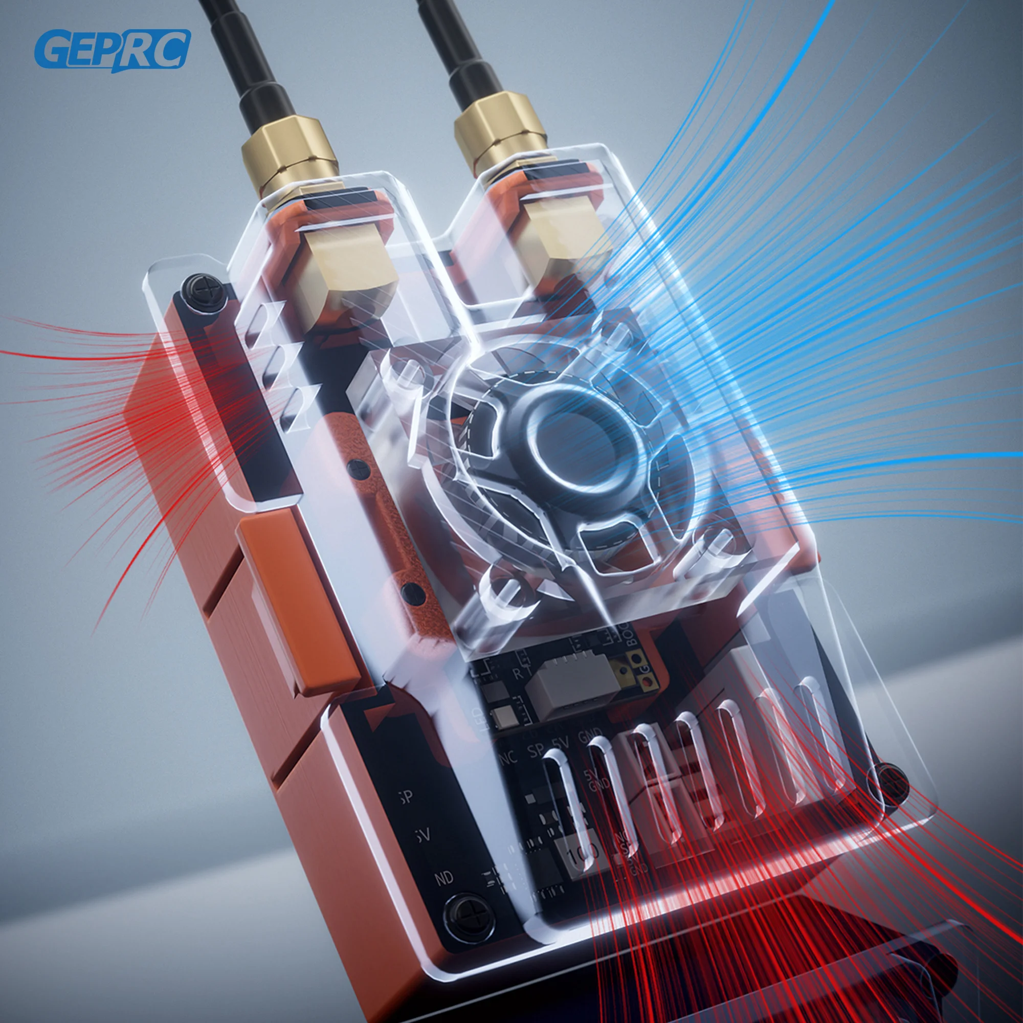 Комплект модификации GEPRC RX As TX JR-Bay, приемник, спаренный 915M/2,4G, двухчастотный режим, радиоуправляемый самолет, FPV, дальний дрон, деталь «сделай сам» thumbnail 4