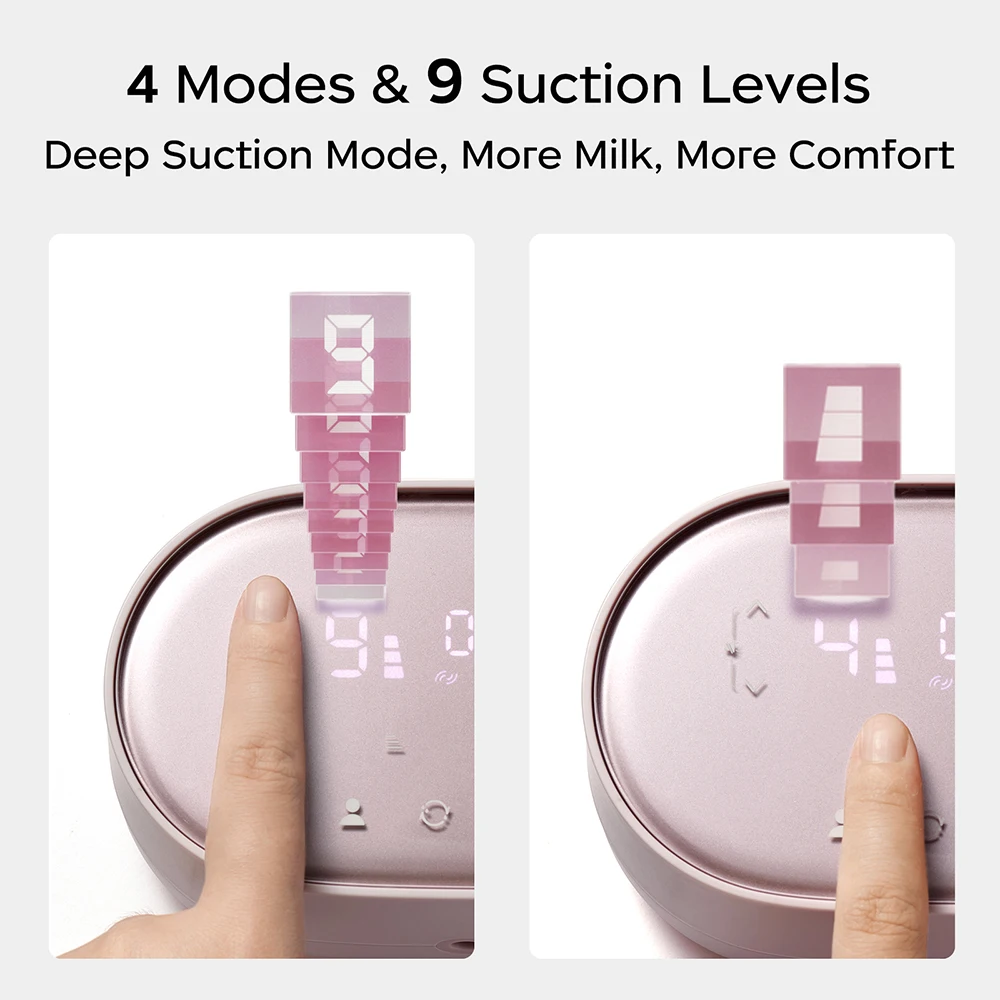Bc Babycare Portable Double Electric Breast Pumps USB Chargable Silent Milk Extractor Automatic Milker Comfort Breastfeeding