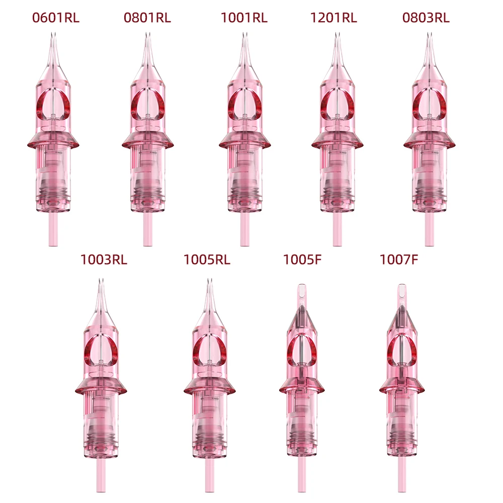 Stigma Pink Tattoo Cartridge Pink Trasparente Rl Sopracciglio Ricamo Per Tattoo Pen Machine Tools Forniture Per Tatuaggi