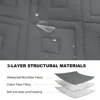 Quilted Recliner Sofa Cover Water Repellent Reclining Chair Covers Pet Kid Dogs Mat Armchairs Slipcovers with Elastic Strap 6