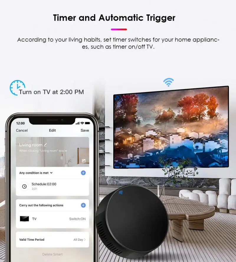 Tuya Smart WiFi IR Remote Universal For Smart Home Control For TV Air Conditioner Works With Alexa Google Home Yandex Alice