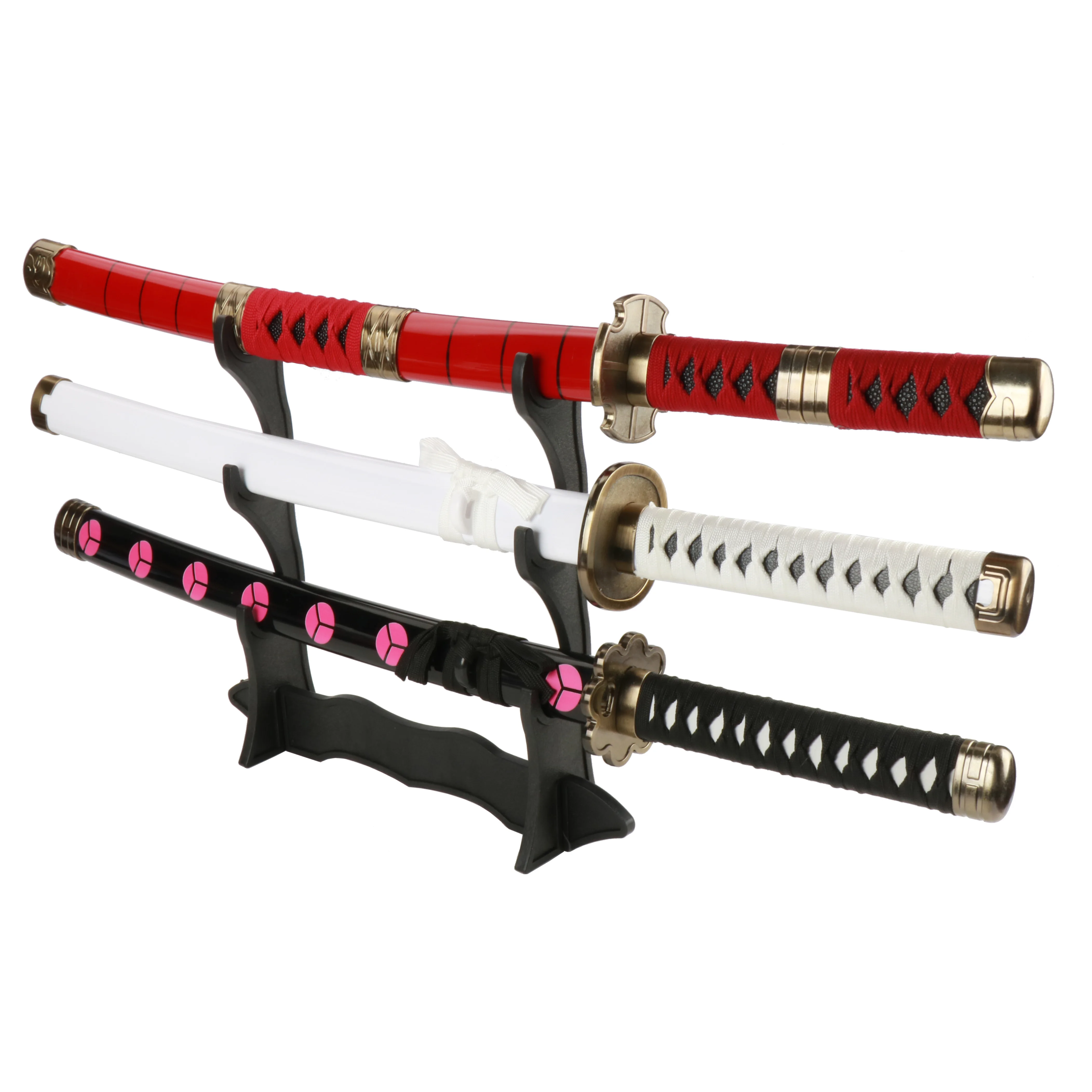 Roronoa Zoro Katana 80cm / 31.5" Three-pieces Role-playing Sandai kitetsu Ichimonji Shusui Enma Purple Halloween Party Gifts cosplay sword cosplay toy cosplay prop