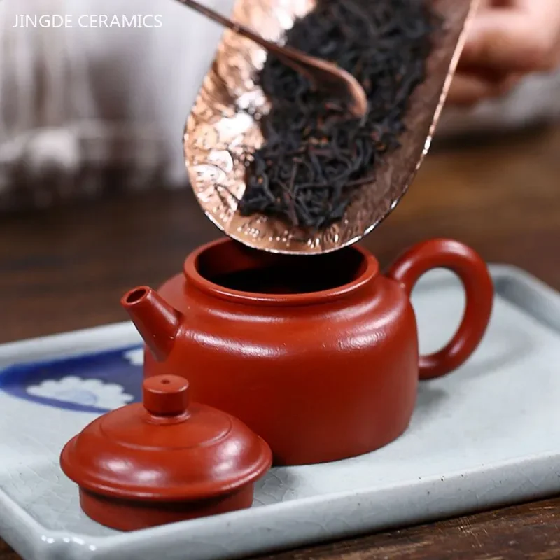 90ml Famous Yixing Purple Clay Teapot Raw Ore Dahongpao Filter Tea Pot Home Zisha Beauty Kettle Chinese Customized Tea Set