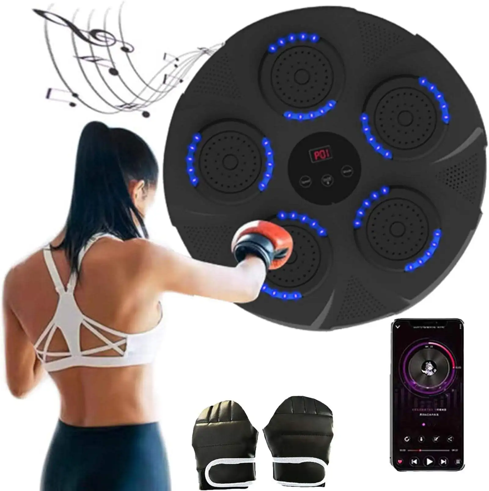 CONWAY BXM001 High Quality Intelligent Boxing Target Music Boxing Equipment Smart Wall Mounted Training Machine