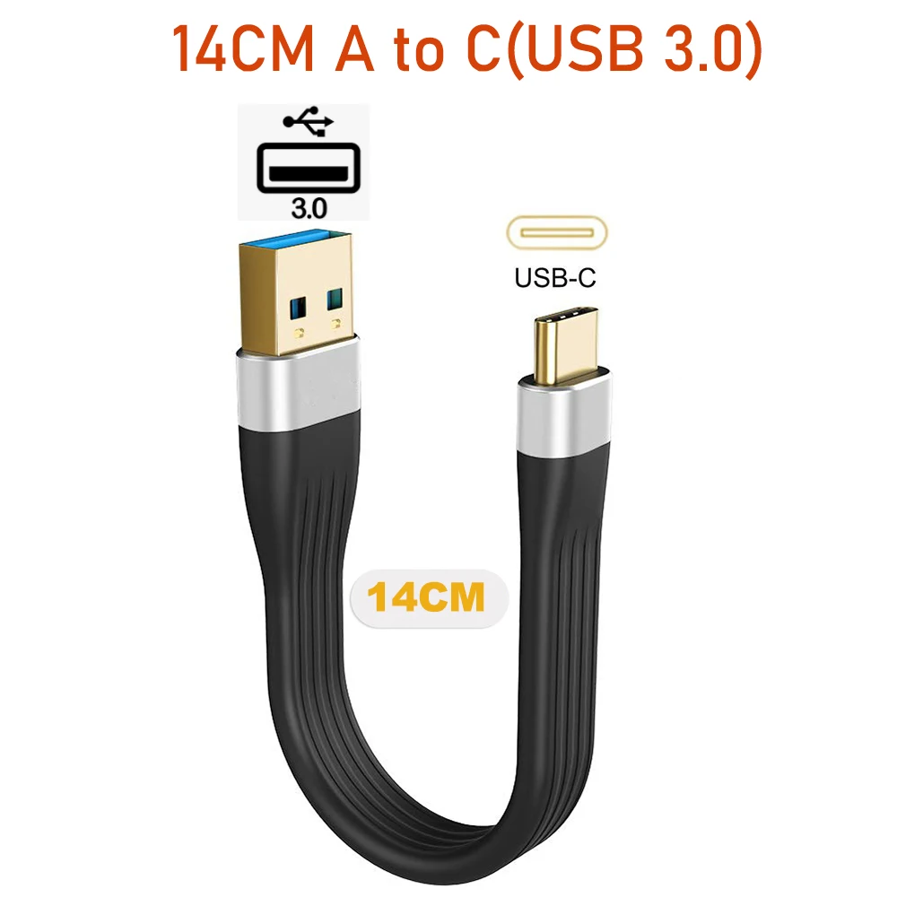 Cable USB tipo C corto 3,1 Gen.2 USB 3,0 A hembra/macho A tipo C macho,  sincronización, Cargador rápido, Cable de datos 10Gpbs 3A 60W - AliExpress