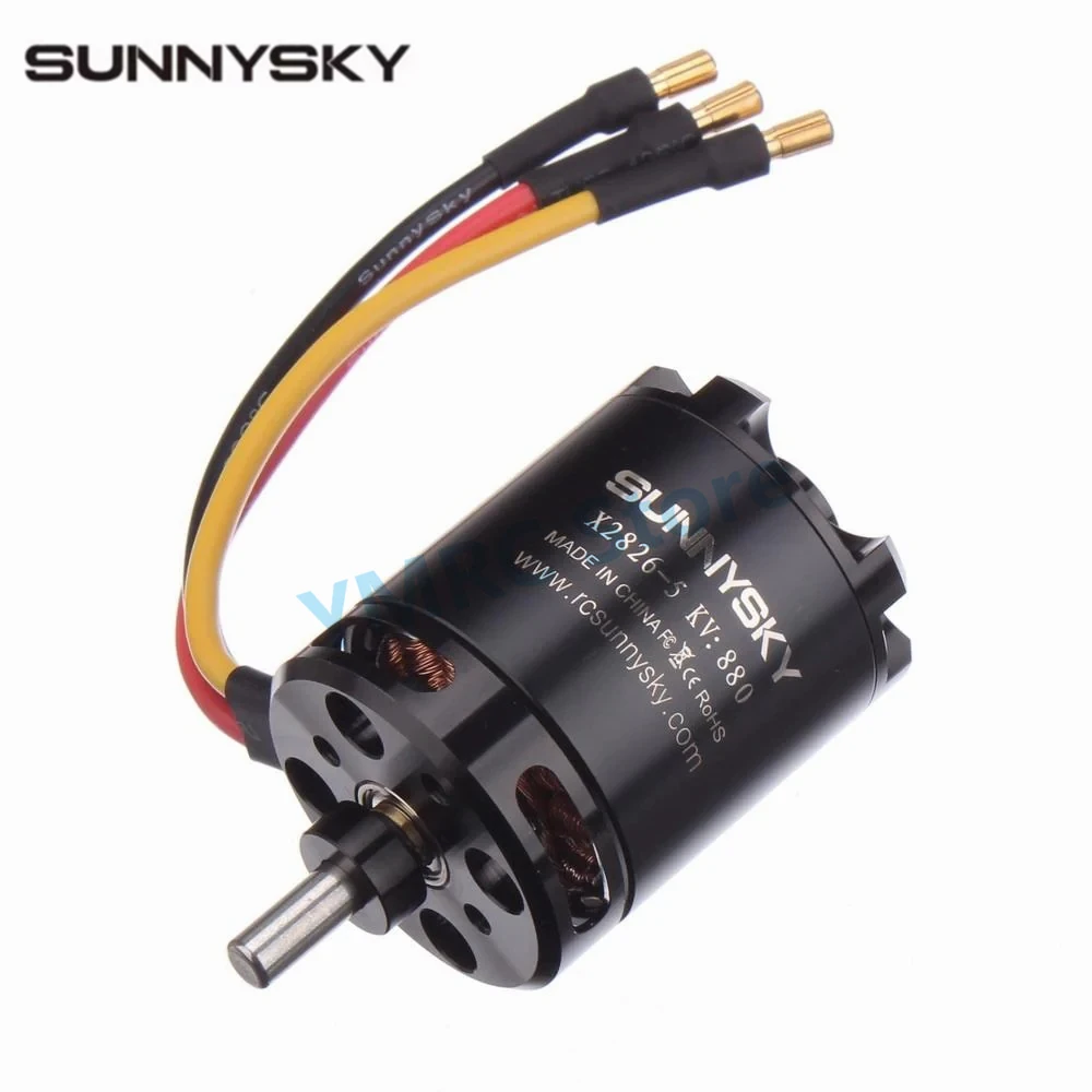 SunnySky X2826 KV550/KV740/KV880/KV1080 Brushless Motors for RC Drone 40E 3D Fixed Wing Glider Airplane Helicopter thumbnail 2