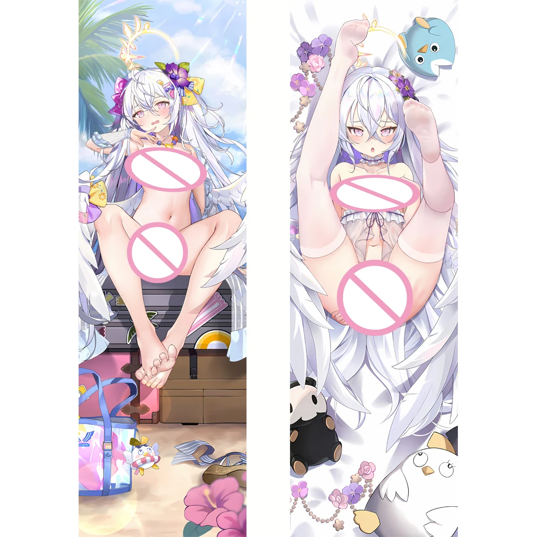 

Blue Archive Shirasu Azusa しらす） アズサ Anime Dakimakura Body Pillowcase Hugging Bedding Pillow Cover Case Double-sided Print