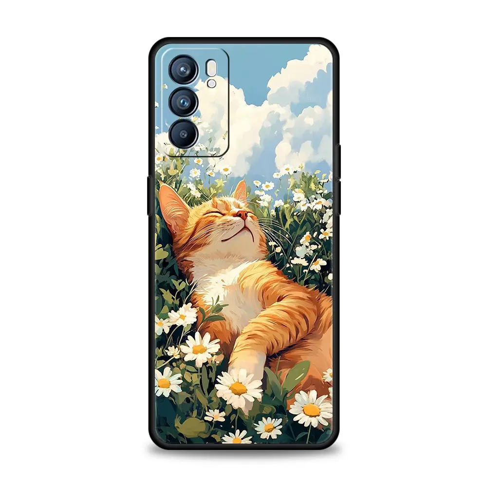 Adorable Cartoon Cat Phone Case Cover