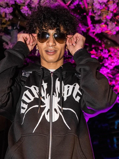 Y2k Hoodie Men Streetwear Long Sleeve Spider Web Zip Sweatshirt Letter  Oversized Top Clothing Hoodie Fashion Hoodie Emo Star Y2k - Hoodies u0026  Sweatshirts - AliExpress