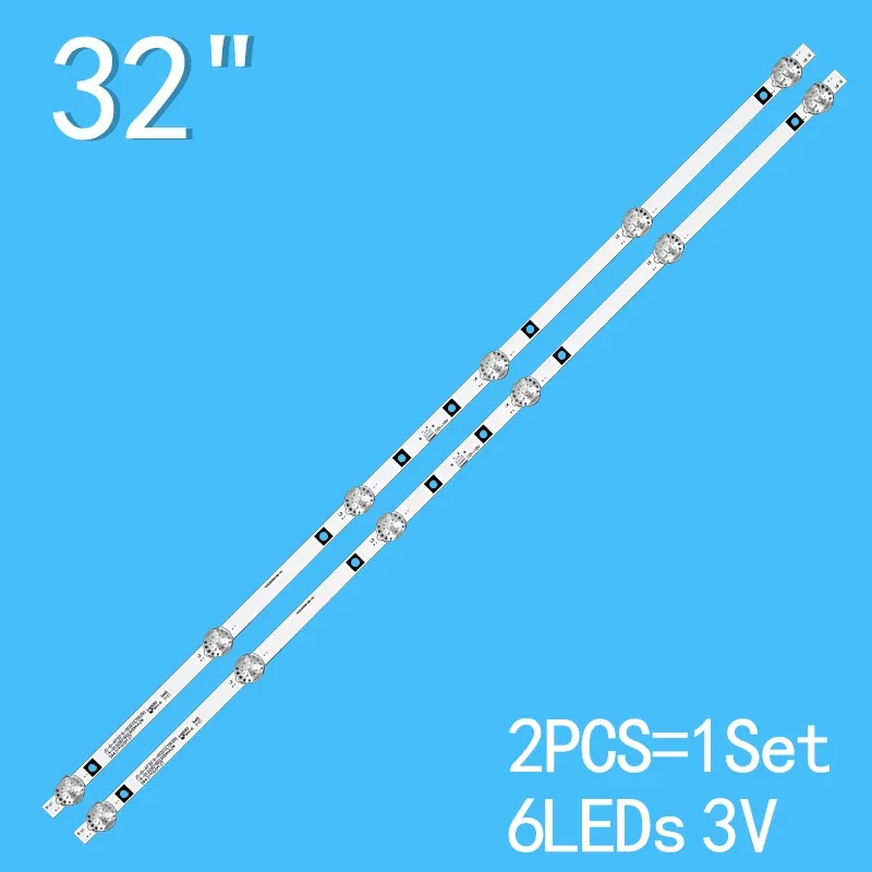 595mm LED backlight strip 32“ 6 lamp for 32“T”V LY315-DH1 JS-D-AP3216-062EC HL-24320A28-070 HY-B320-03T3030B06 LMDS315D16C-31 43 led backlight strip for js d jp65ek 062ec 80228 e65ek p1000 600 2bin d66k18 v650dj6 c02 e65ek p60