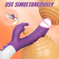 Stoßender Kaninchenvibrator für Frauen, Vagina-Dlido-Vibrator, G-Punkt-Klitoris-Stimulator, weibliche Masturbation, Sexspielzeug für Frauen 4