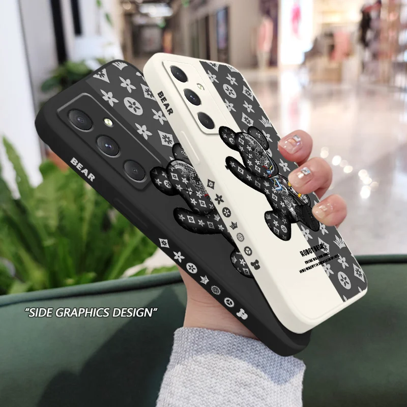Adorable Bear Printed Phone Case - Cute Protective Cover