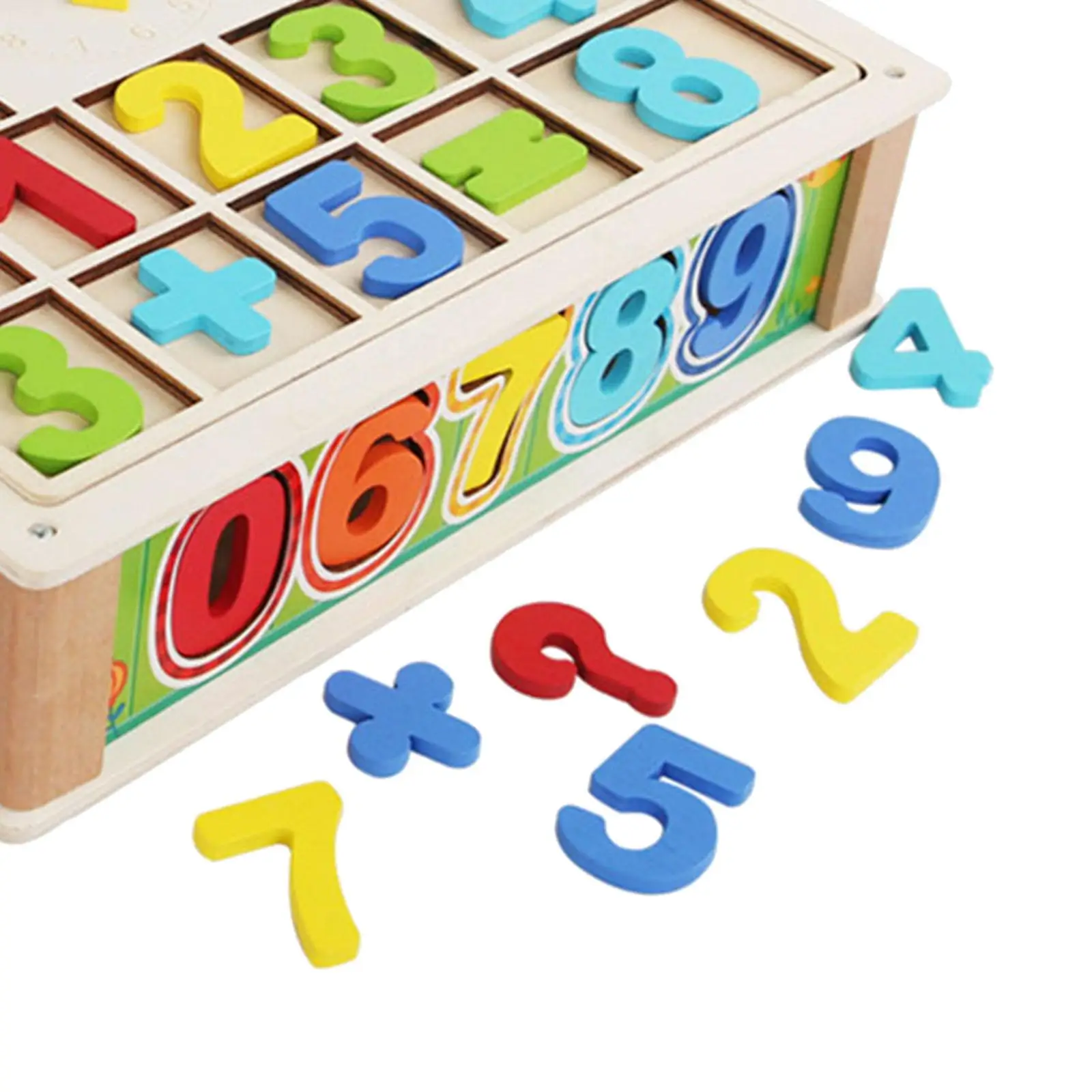 Counting Learn Boxes Set Addition Early Development Wooden Toys Maths Games
