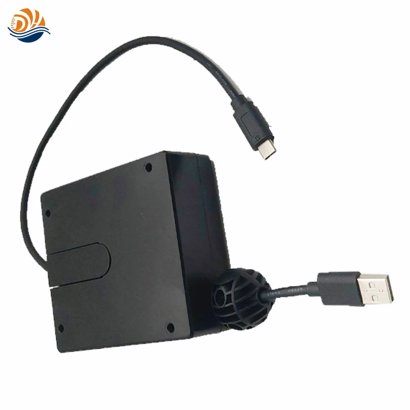 FreeShippingSmallBlackSpringLoadedRetractableUSBCExtension