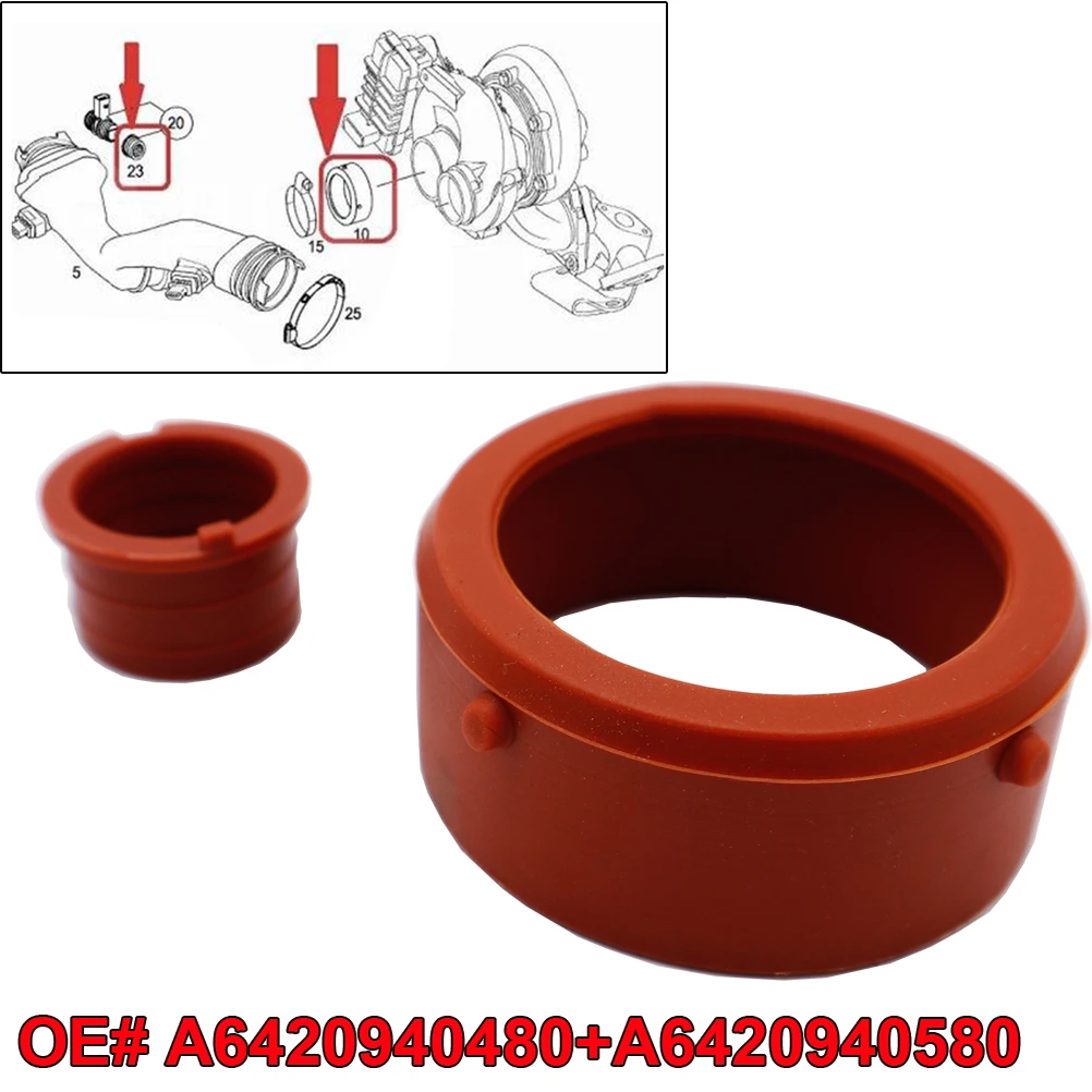 Guarnizione Aspirazione Turbo E Sfiato Motore Per Mercedes Benz E320 2007-2009 - Compatibile Con A6420940080 A6420940580 - Foto 3