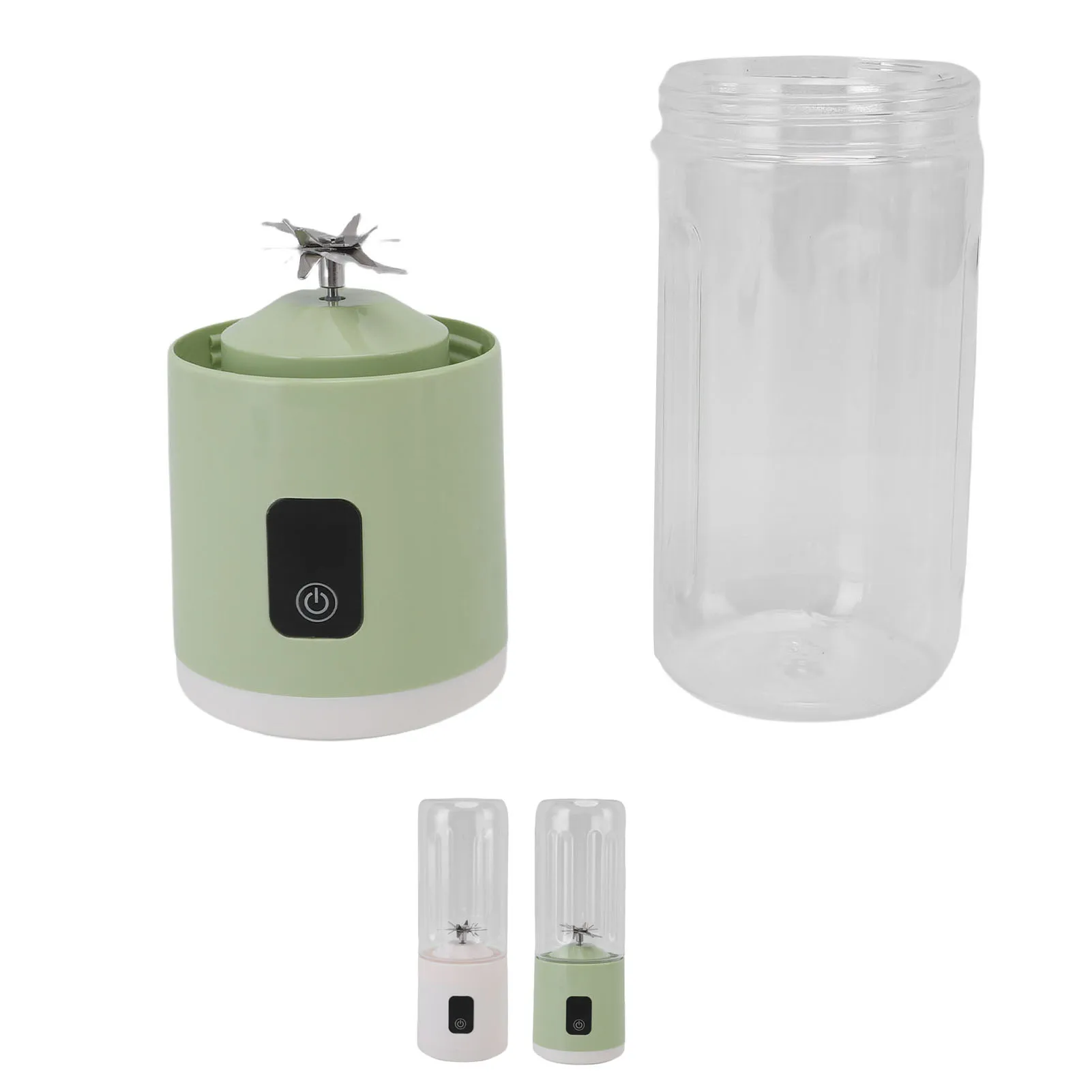 Portable Blender Cup Rechargeable Electric USB Juicer Blender 500ml Large Capacity with 1500mAh Battery for Fruit Smoothies