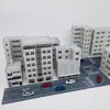 1/150 Scale Diorama Building Models City Street View Building Model Railway Layout Scene Display Model Collection Gift Toy 2