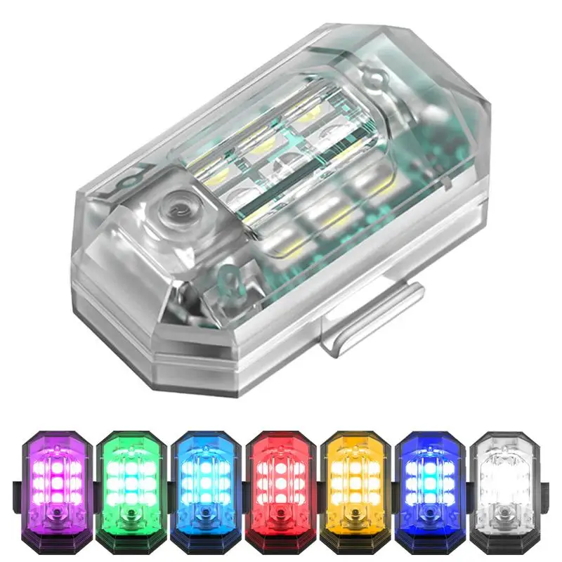 

Мини-фонари для дрона, стробоскопическое освещение, противоударное освещение для дрона, светодиодная лампа безопасности для ночного полета, светодиодные лампы Rgb с 7 цветами для велосипеда