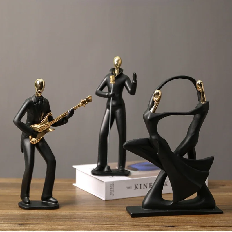Nordic-Abstract-Figure-Statue-Music-Band-Character-People-Model-Art ...