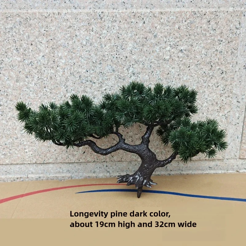 Simulation Gastgebende Kiefer Bonsai Desktop Decor Simulation Pflanze Kleine Topf Wohnzimmer Grüne Pflanze Dekoration Ornamente – Detail 5