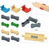 Educational kids toys  Wooden Railway connect Fixer Train Track Set Accessories Connector Toys Holder Fit Biro Wooden Track Toys 1