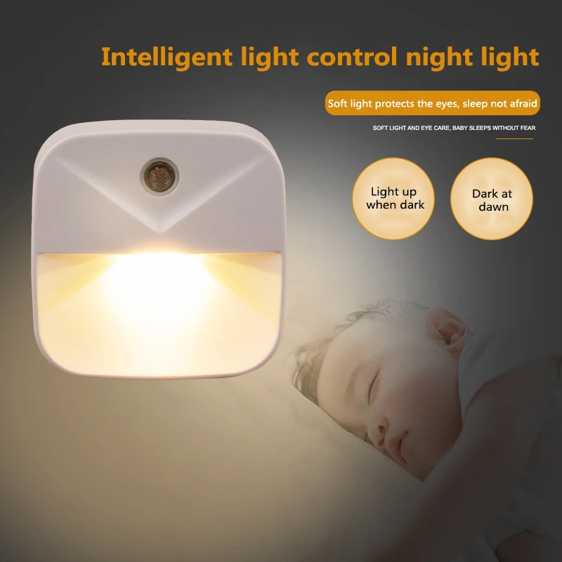LED Motion Sensor Night Light Batteries Powered Motion Detector Led