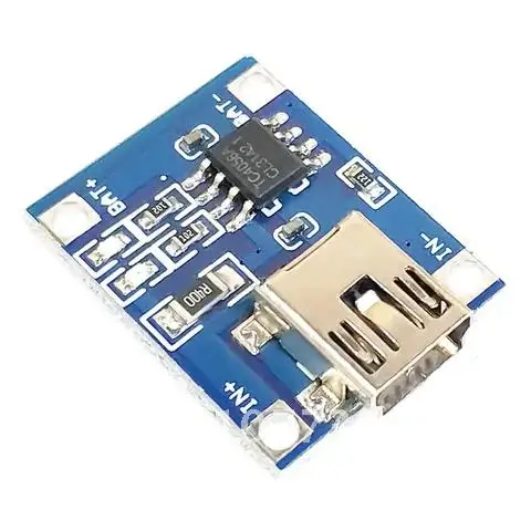 

1A Li-ion Type-c/Micro/Mini USB 5V 18650 TP4056 Lithium Battery Charger Module Charging Board with Dual Functions Protection