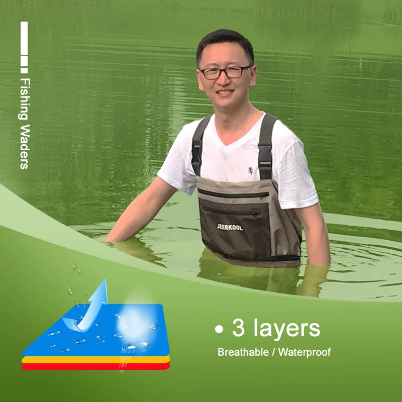 Waterproof Fishing Waders with Felt or Rubber Fishing Boots Men Women Fly Suit Hunting Reef Rock Wading Shoes fly fishing waders