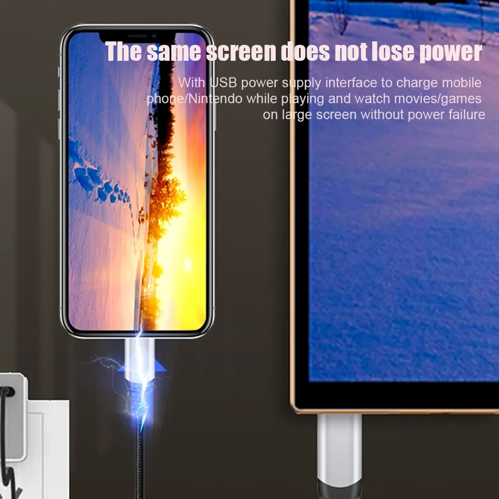 3 1 USB-C HDMI ȣȯ TV ̺  ܼ  ̺ 4K HD  PD ٵ ܼ ڵ
