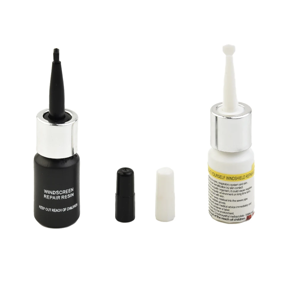 2*Windshield Glass Repair Solution Practical Long Crack Repair Liquid- Set Windshield Agent Car Glass Repair Tool Set 6